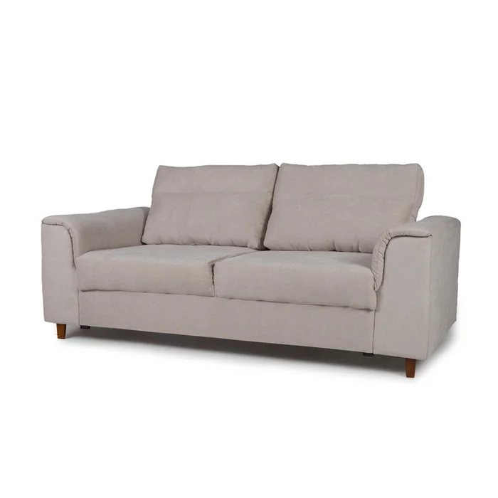 Sofá Aston (Outlet) - Tela Microfibra - 3 cuerpos - Berlin 02 (Beige) en Beige - Sillones y sofás, Uruguay | NYR