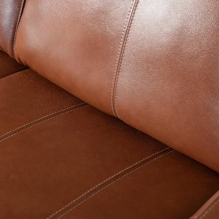 Sofa C/chaise Más De 4 Cuerpos Cuero-100-natural Marron Texas Caramelo en Marrón - Sillones y sofás, Uruguay | Divino, vista 6
