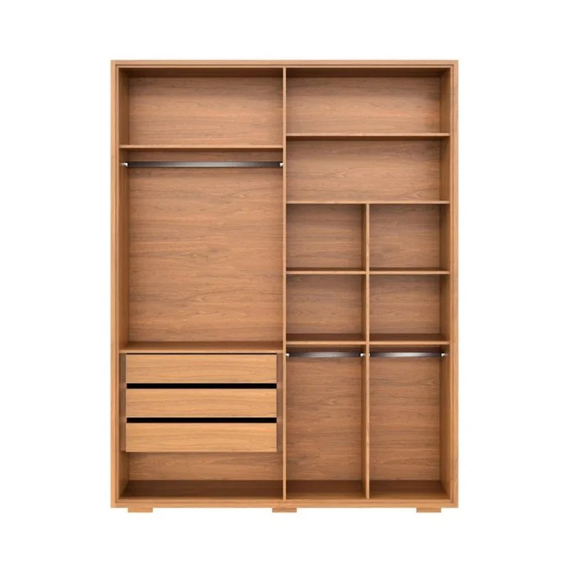 Ropero Puertas Batientes Reflect 1.8 - Nordik - Marrón en Marrón - Roperos y placares, Uruguay | Ecowood, vista 3