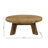 Mesa de living redonda Linea Rimini en Madera natural - Mesas de living, Uruguay | La Cueva Muebles, vista 6 de 6