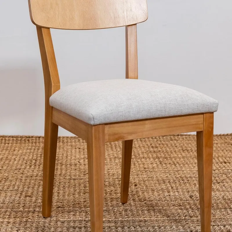 Silla Asiento Tapizado en Marrón - Sillas, Uruguay | Marvic