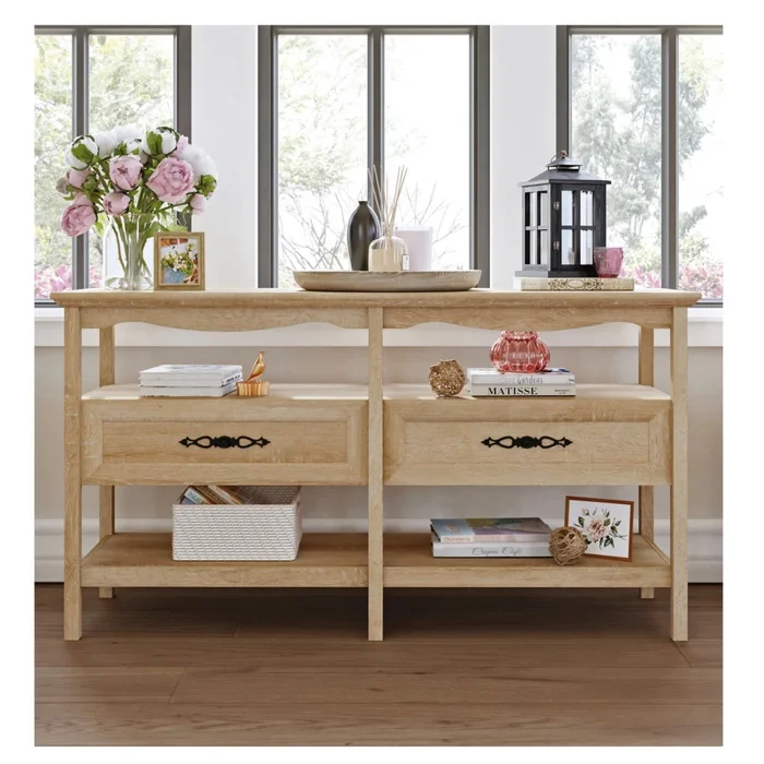 Mueble para TV de madera tradicional - Sauder - Linea Adaline Café en Madera natural - Muebles para TV, Uruguay | Ecowood, vista 2