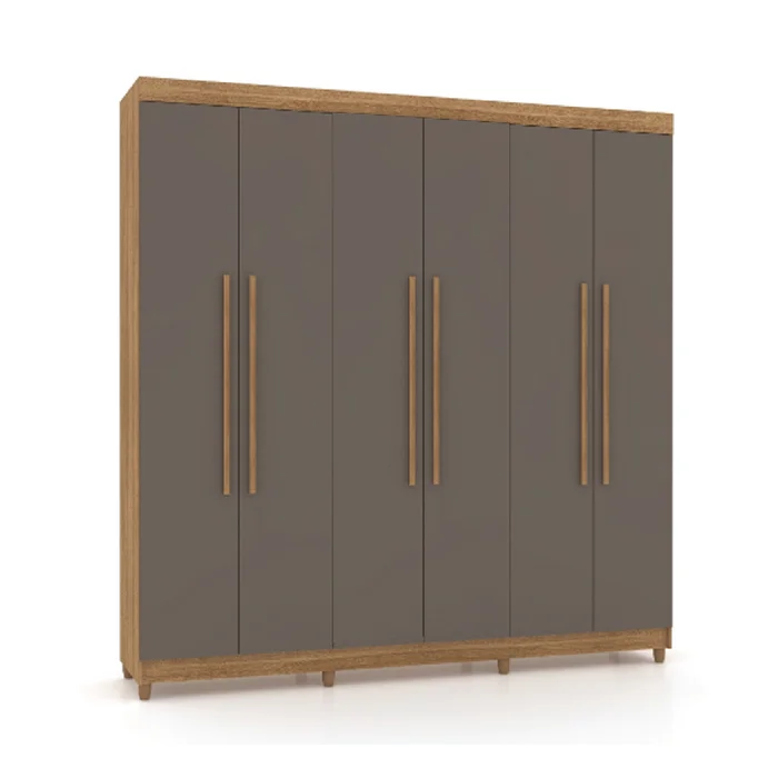 Ropero Placard 6 Puertas 2 Cajones Varios Estantes 100% Mdp - Roperos y placares, Uruguay | Muebles Express
