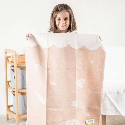 MANTA AUSTRIACA KIDS - SEA - ROSE - Textiles, Uruguay | La Iberica