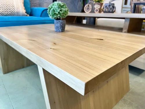 Mesa Living Ratona Madera Maciza 110x65 Ozark Home A Eleccion en Madera natural, Uruguay | Ozark Home, vista 2