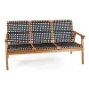 SOFA TRACO 3 LUGARES CUERDA NEGRA 155x72x84CM JATOBA - Muebles para el exterior, Uruguay | Vinibel, vista 1 de 3