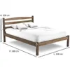 Cama rústica LUIZA – 2 Plazas en Marrón - Dormitorio, Uruguay | Igoa, vista 2 de 3