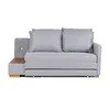 Sofá Cama Niki - Con mesa - Tela Rústica - 9910 (Lino Gris) en Gris - Sillones y sofás, Uruguay | NYR, vista 3 de 8