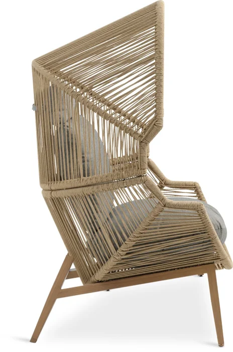 Sillón de exterior HALVREBENE natural en Madera natural - Muebles para el exterior, Uruguay | JYSK, vista 3