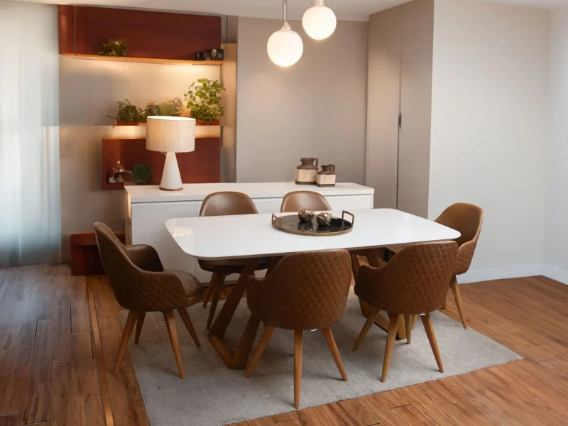 Mesa Zoe en Madera natural - Mesas de comedor, Uruguay | Arquetipo, vista 7