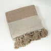 Manta Borlas - Beige en Beige - Textiles, Uruguay | Indian, vista 1 de 4