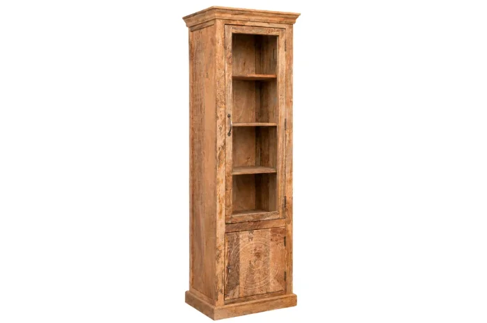 E48 Estantería / Vitrina 60x45x190 en Madera natural - Aparadores y recibidores, Uruguay | Victoriana
