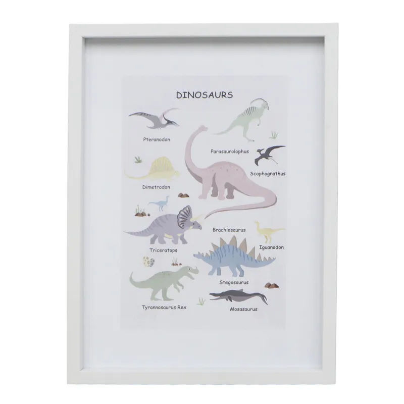 Cuadro Dino Ii, 30x40, Multicolor Papel Wz221521a en Multicolor - Decoración de pared, Uruguay | Divino