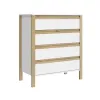 Comoda Combinado Madera 4 cajones - Cómodas, Uruguay | Que Sal Muebleria, vista 1 de 5