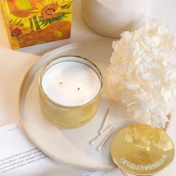 VELA VAN GOGH 310G SUNFLOWERS JENGIBRE DE LIMON - Velas y Portavelas, Uruguay | Koz, vista 2