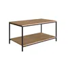 Mesa de Centro Ratona Rectangular Tapa Doble (Olmo y Hierro Negro) - Mesas de living, Uruguay | Berna home, vista 1 de 6