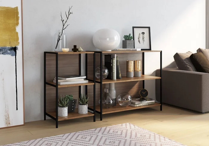 Biblioteca baja Steel Quadra (90cm) 27868 - Bibliotecas, Uruguay | World Vigo