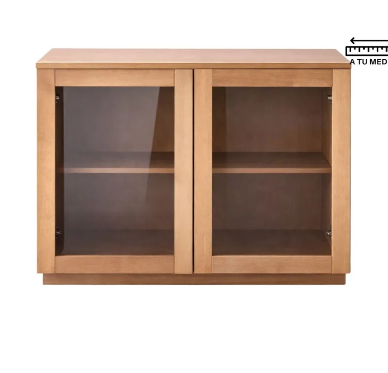 Aparador AMBAY Natural con Vidrio en Madera natural - Aparadores y recibidores, Uruguay | Finkel