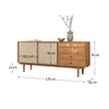 Aparador Buffet 175CM con Ratan Serena - Madera Maciza - Aparadores y recibidores, Uruguay | Balton, vista 5 de 18