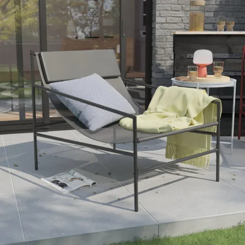 Silla relax Rio Gris Oscuro - Muebles para el exterior, Uruguay | Naterial Uruguay