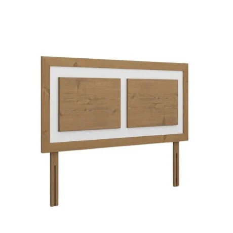 Respaldo de sommier 2 plazas Linea Veneza - Blanco/Miel en Multicolor - Dormitorio, Uruguay | La Cueva Muebles