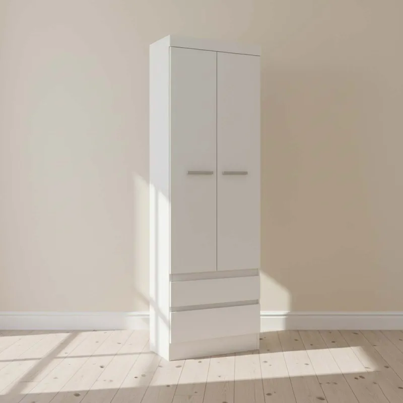 Placard Ropero 2 Puertas Mdp Blanco 0200r Viena en Blanco - Roperos y placares, Uruguay | Divino