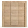 Ropero 3 Puertas Corredizas con Rieles Metálicos, Estantes y Zapatero – 205x170x47 cm - Carvalho - Roperos y placares, Uruguay | Mulata, vista 6 de 6