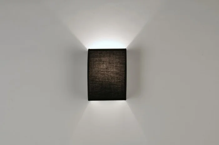 Aplique simple negro en Negro - Iluminación, Uruguay | La Perla, vista 2