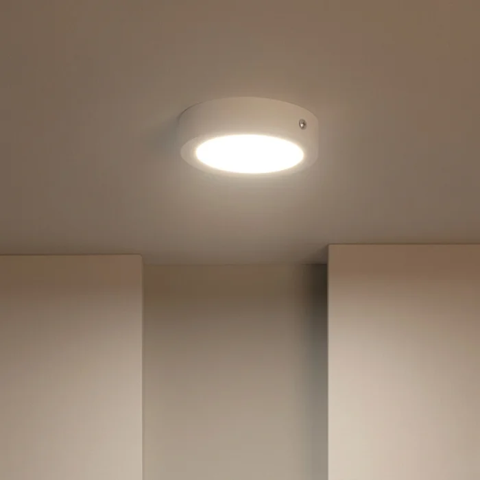 Panel LED Redondo de Adosar 12W Luz Cálida en Blanco - Lámparas colgantes, Uruguay | Serlux, vista 2