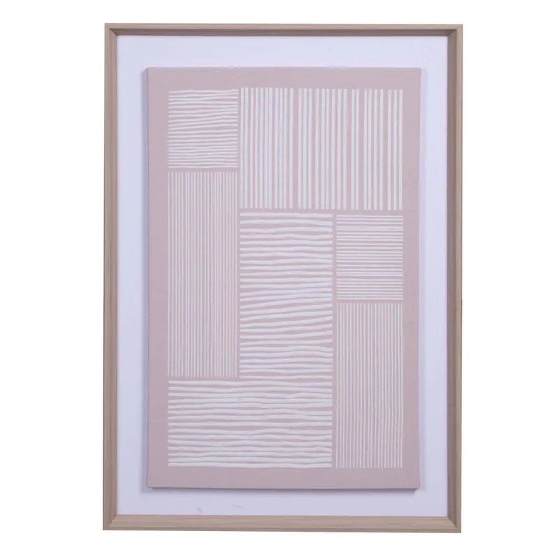 Cuadro 50x70cm Papel Natural-beige Stripes I en Beige - Decoración de pared, Uruguay | Divino