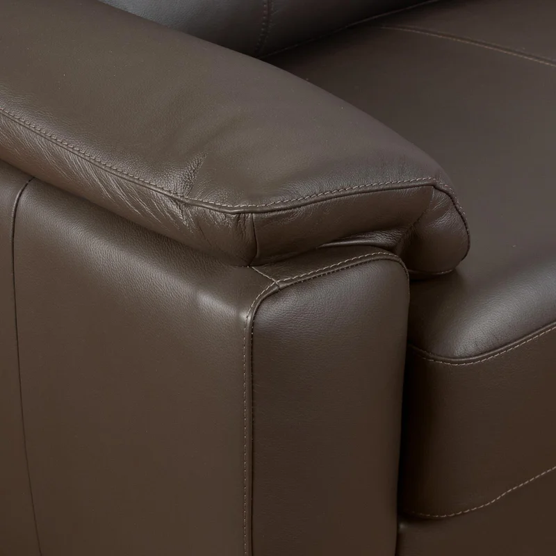 Sofa 3 Cuerpos Cuero-100-natural Marron Venecia Choc. en Marrón - Sillones y sofás, Uruguay | Divino, vista 6
