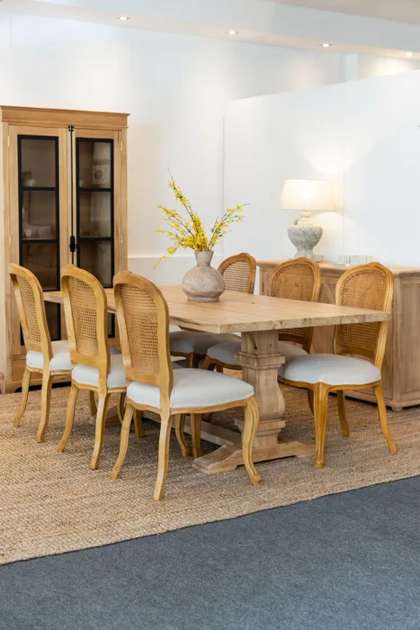 Juego De Comedor Martina en Madera natural - Mesas de comedor, Uruguay | Marvic