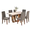 Juego De Comedor 6 Sillas Tapizadas Mesa Moderna Paladium - Butacas, banquetas y puffs, Uruguay | Muebles Express, vista 1 de 2
