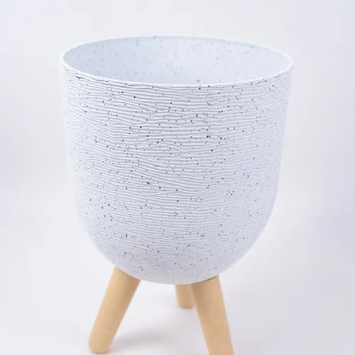 Maceta Teli - Blanco en Blanco - Decoración, Uruguay | Indian