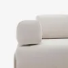Sofá Compo 3 plazas de chenilla beige y estructura de metal gris 232 cm en Beige - Sillones y sofás, Uruguay | Kavehome, vista 5 de 10
