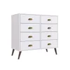Comodas Cajoneras 8 Cajones Living Dormitorio Compacta en Blanco, Uruguay | Lais Muebles, vista 1 de 2