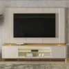 Home Rack/Panel Santorini Curvo con Led - Muebles para TV, Uruguay | Balton, vista 3 de 9