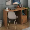 Escritorio 1 Estante y 1 Puerta Nogal - Escritorios y sillas de escritorio, Uruguay | Que Sal Muebleria, vista 5 de 10