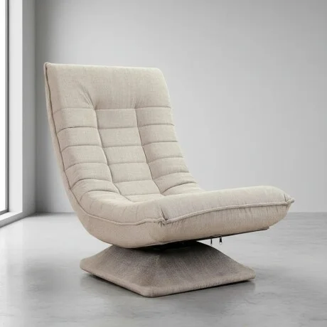 Sillon Reclinable Giratorio Aberdeen - Beige en Beige - Sillones y sofás, Uruguay | La Cueva Muebles, vista 9