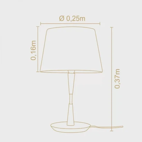 Lámpara de Mesa Standar Castaño Pequeña en Madera natural - Lámparas de mesa, Uruguay | Berna home, vista 3