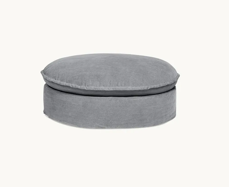 Puff con funda Simon en Gris - Sillones y sofás, Uruguay | Pieza Clave