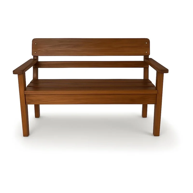 Sillon recto de 2 cuerpos — Serra Amoblamientos en Madera natural - Muebles para el exterior, Uruguay | Serra Amoblamientos, vista 4