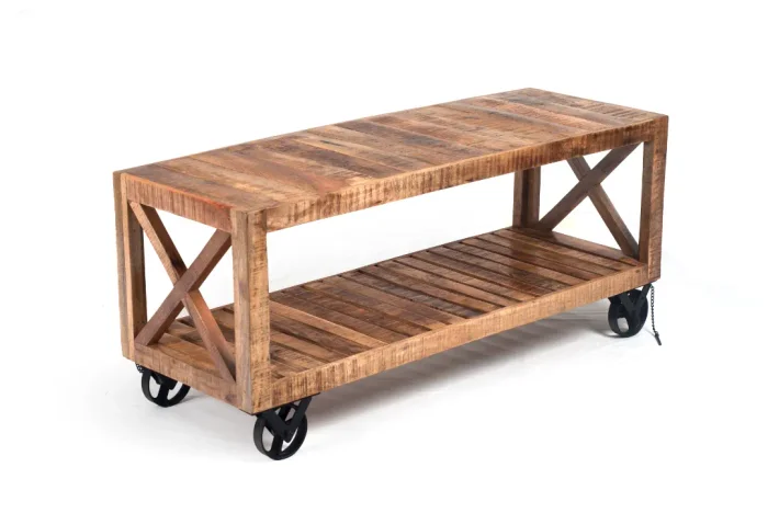 R11 Rack 130x46x55 en Madera natural - Muebles para TV, Uruguay | Victoriana