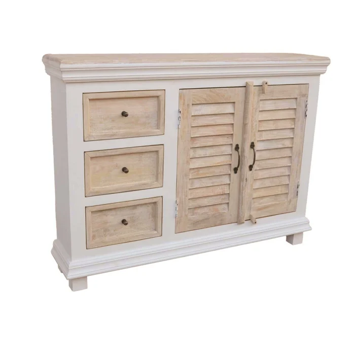 Consola Madera-de-mango Natural-beige Costa Ii Natural Blanco en Madera natural - Mesas de living, Uruguay | Divino, vista 3