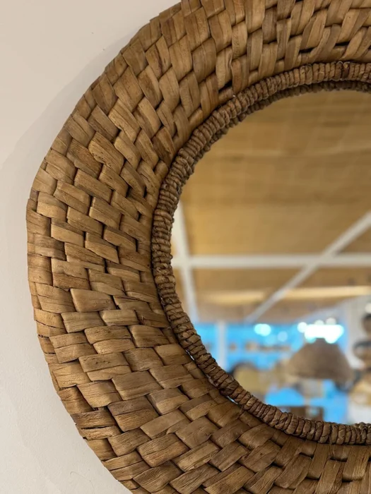 ESPEJO CRAFTS ROBUSTO WATERHYANCINTH D80 en Marrón - Espejos, Uruguay | Masinfinito Casa, vista 3