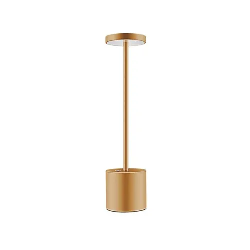 Lámpara de Mesa Nini Portátil Recargable Dimerizable Golden en Amarillo - Lámparas de mesa, Uruguay | Serlux