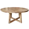 Mesa de comedor redonda en Madera natural - Mesas de comedor, Uruguay | La Cueva Muebles, vista 1 de 6