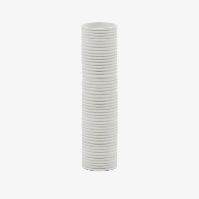 Jarrón Sibone de cerámica blanco - 11 cm en Blanco - Jarrones, Uruguay | Kavehome