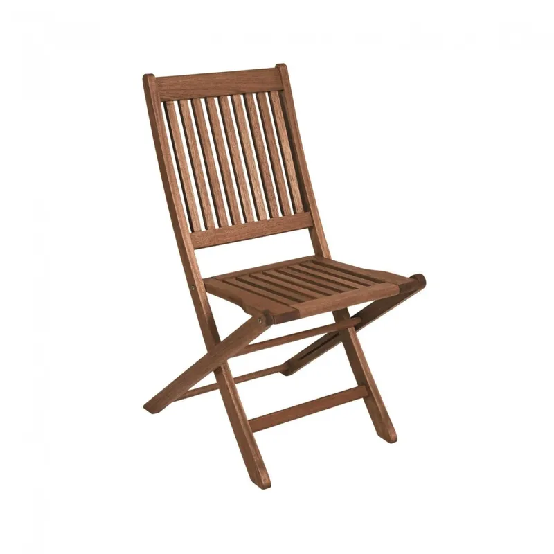 Silla Plegable de Eucalipto - Ipanema - Nogueira en Marrón - Muebles para el exterior, Uruguay | Rústico Hogar