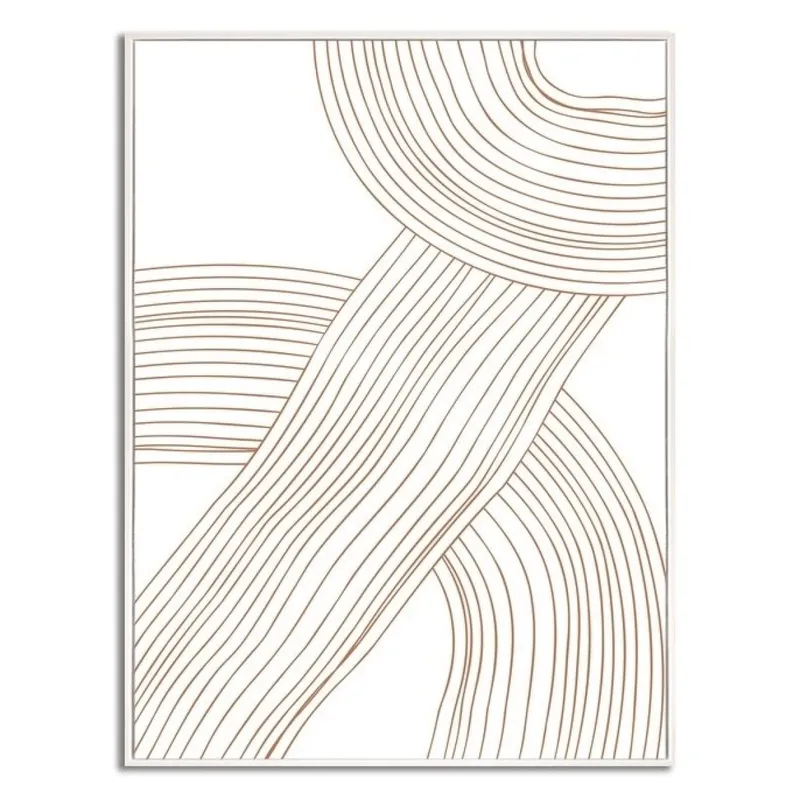 CUADRO CANVAS 30x40cm MARCO FIGURAS BEIGE 2 en Beige - Decoración de pared, Uruguay | Decohogar